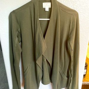 Caslon knit drape blazer in XS